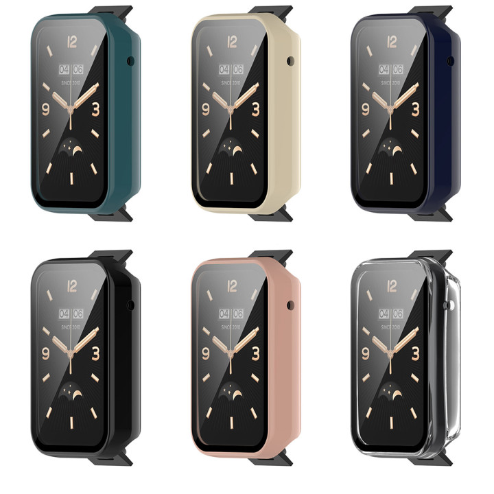 Чехол с защитным стеклом Protective Cover with Glass для Xiaomi Mi Band 7 Pro