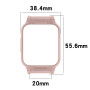 Защитный чехол - переходник TPU для Xiaomi Redmi Watch 3 на универсальный ремешок шириной 20мм кремовый