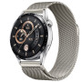 Металлический ремешок Milanese Magnetic для смарт-часов Haylou Solar Ultra / RS5 / Iron N1 / Solar 5 / Solar Neo, 22mm серебряный