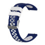 Ремешок New Sport Silicone для Amazfit GTR 3 Pro / GTR 4 / GTS 3 / GTS 4 22mm белый с синим