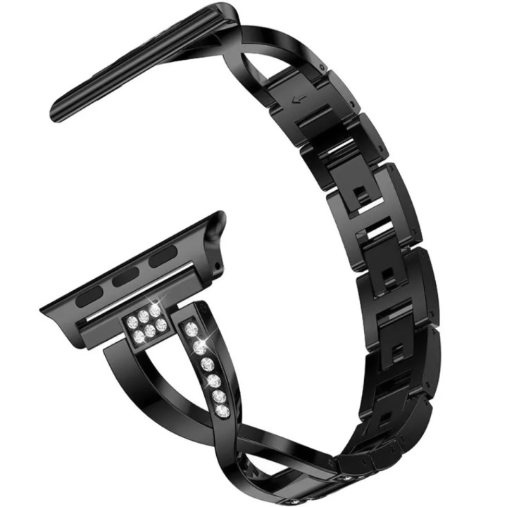 Металлический ремешок Diamond Glamour для Apple Watch Series 10 46mm