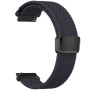 Ремінець Textile Elastic для смартгодинників Haylou Solar Ultra / RS5 / Iron N1 / Solar 5 / Solar Neo, 22см чорно-сірий