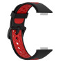 Ремешок Sport Silicone для Huawei Watch Fit 2 черный с белым
