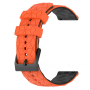 Силиконовый ремешок Structural Rhombus для Mibro GS Active / Active2 / GS Pro2, 22mm оранжево-черный