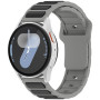Ремешок Silicone Magnetic Hybrid Flex для смарт-часов Samsung Galaxy Watch FE 40mm / Watch 7 / 6 / 5, 20mm красно-черный