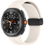 Ремешок Silicone для Samsung Galaxy Watch8 / Watch8 Classic с магнитной защелкой кремовый
