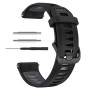 Ремешок Silicone Dual Color для смартчасов Garmin Forerunner 970, 22mm чёрно-красный