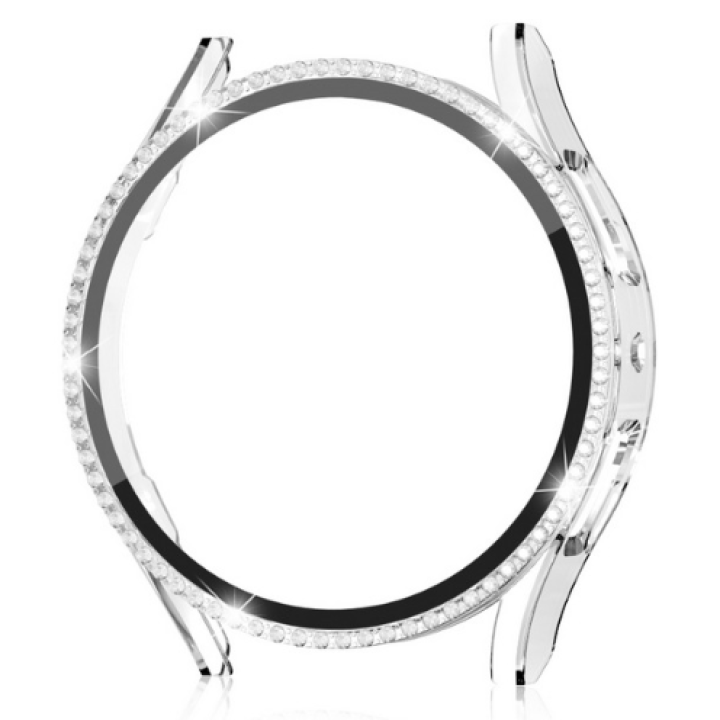 Защитный чехол со стеклом для Samsung Galaxy Watch 7 44mm с камешками