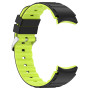 Ремешок Sport Silicone Dual Color для Samsung Galaxy Watch 7 20mm зеленый с черным