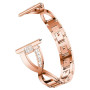 Универсальный металлический ремешок Diamond Glamour для смартчасов, 20mm розовый