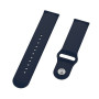 Универсальный ремешок Silicone Сlasp для смартчасов, 18мм тёмно-синий
