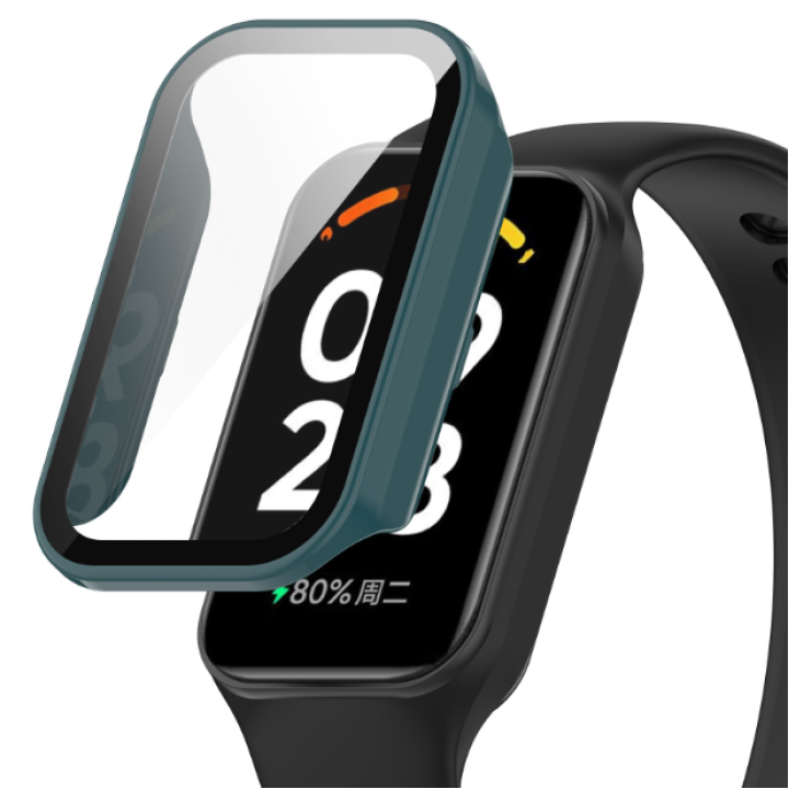 Чехол с защитным стеклом Protective Cover with Glass для Xiaomi Mi Smart Band 8 Active