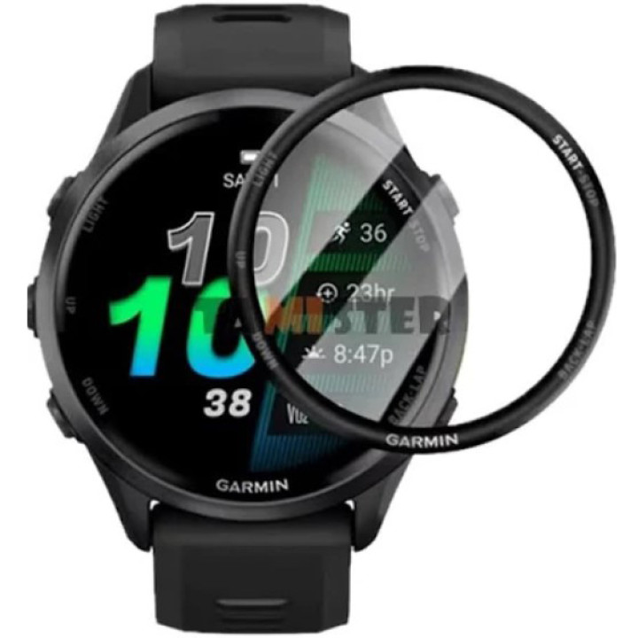 Противоударное защитное стекло SoftGlass Full Cover PMMA для Garmin Forerunner 970, Black