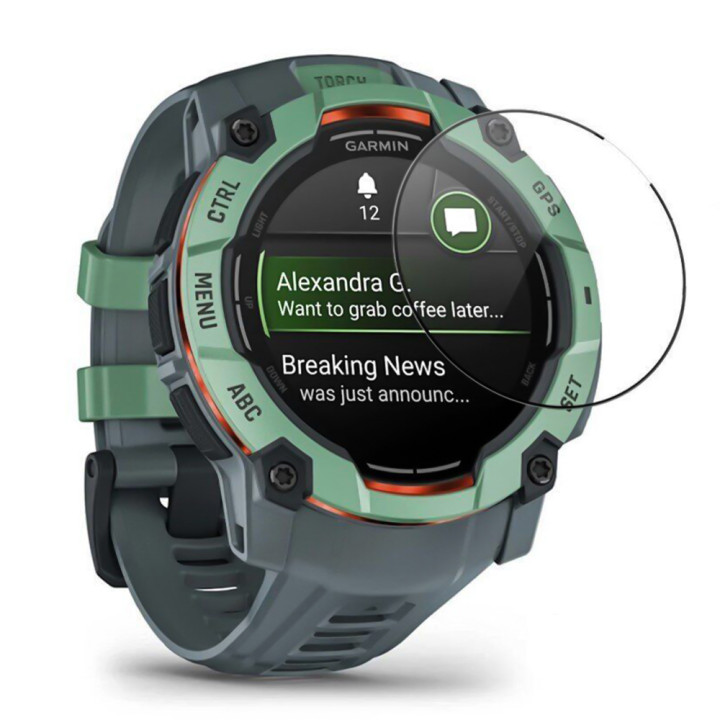 Противоударное защитное стекло SoftGlass Full Cover PMMA для Instinct 3 50mm, Black