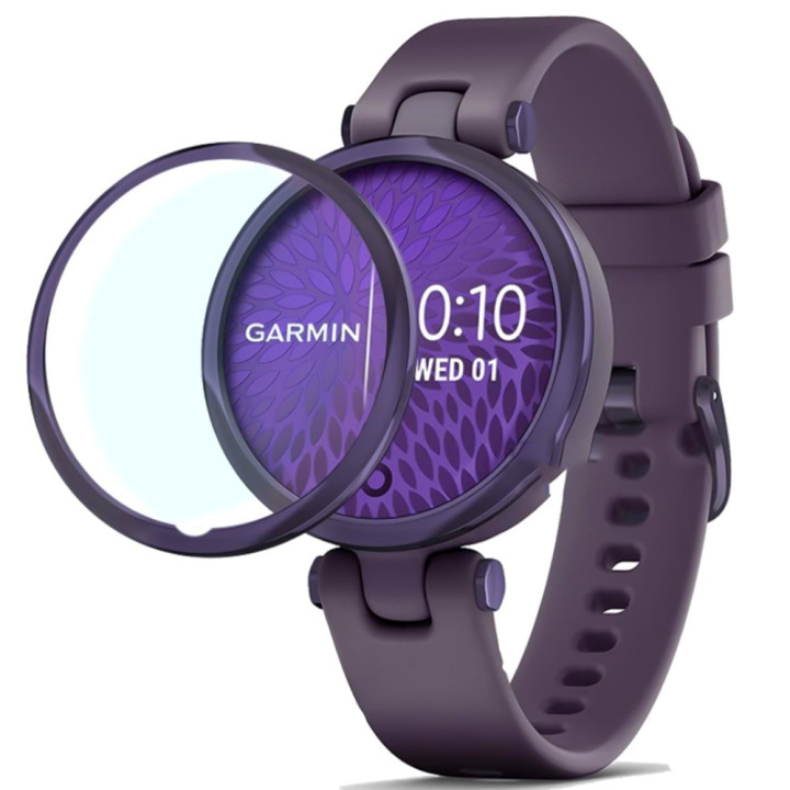 Противоударное защитное стекло SoftGlass Full Cover PMMA для Garmin Lily 2