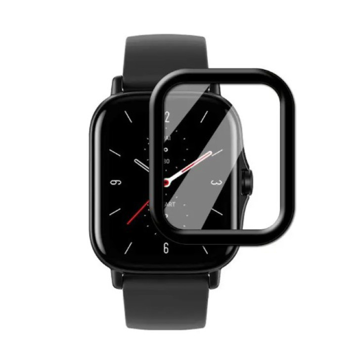 Противоударное защитное стекло SoftGlass Full Cover PMMA для смарт-часов Haylou RS5, Black