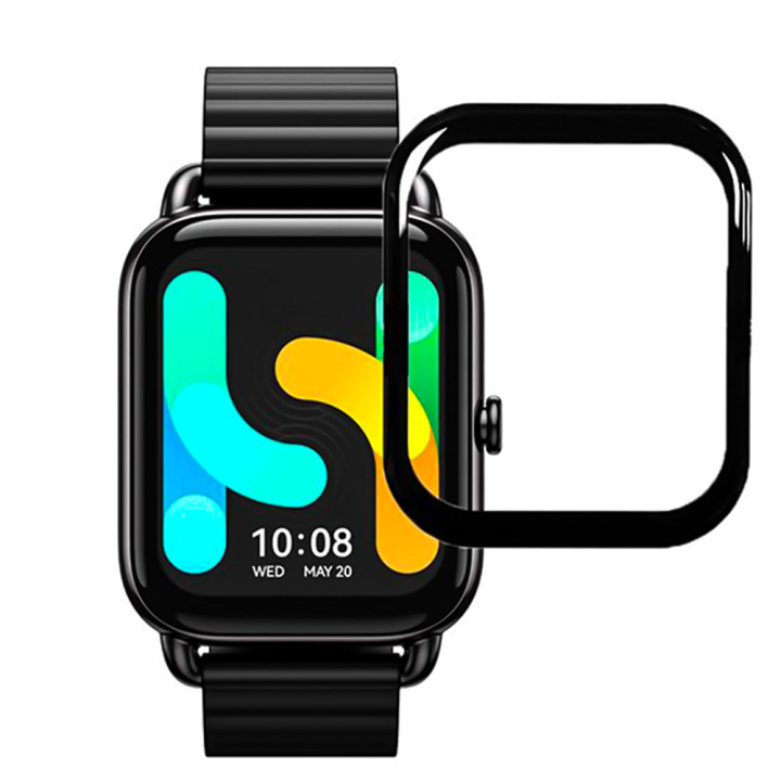 Противоударное защитное стекло SoftGlass Full Cover PMMA для Haylou RS4 Max, Black
