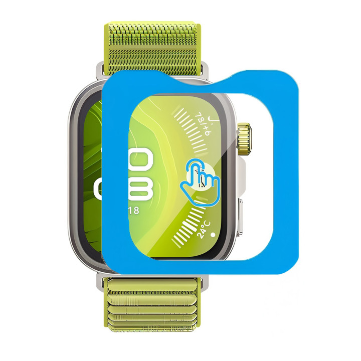 Защитное стекло HD Clear для смарт-часов Huawei Watch Fit 4 Pro с рамкой для поклейки