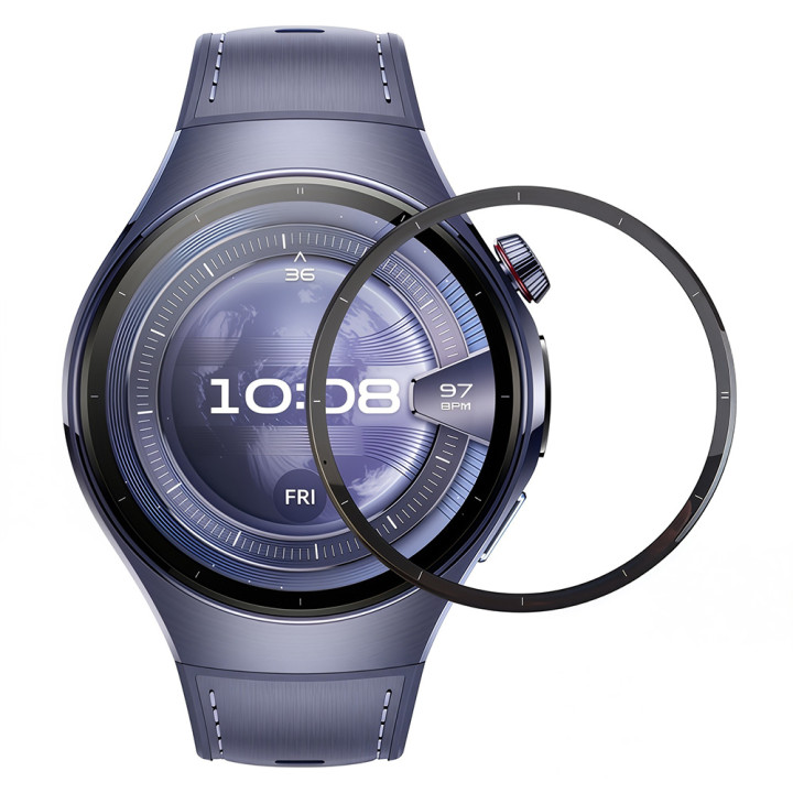 Противоударное защитное стекло SoftGlass Full Cover PMMA для Huawei Watch 5 42mm, Black
