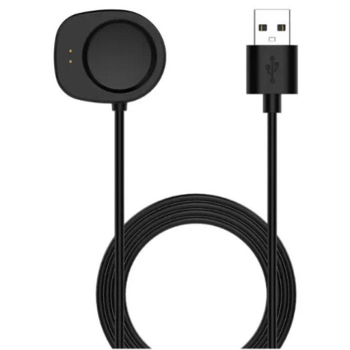 Зарядное устройство USB для часов Amazfit T-Rex 3 / T-Rex 3 Pro 1м, Black