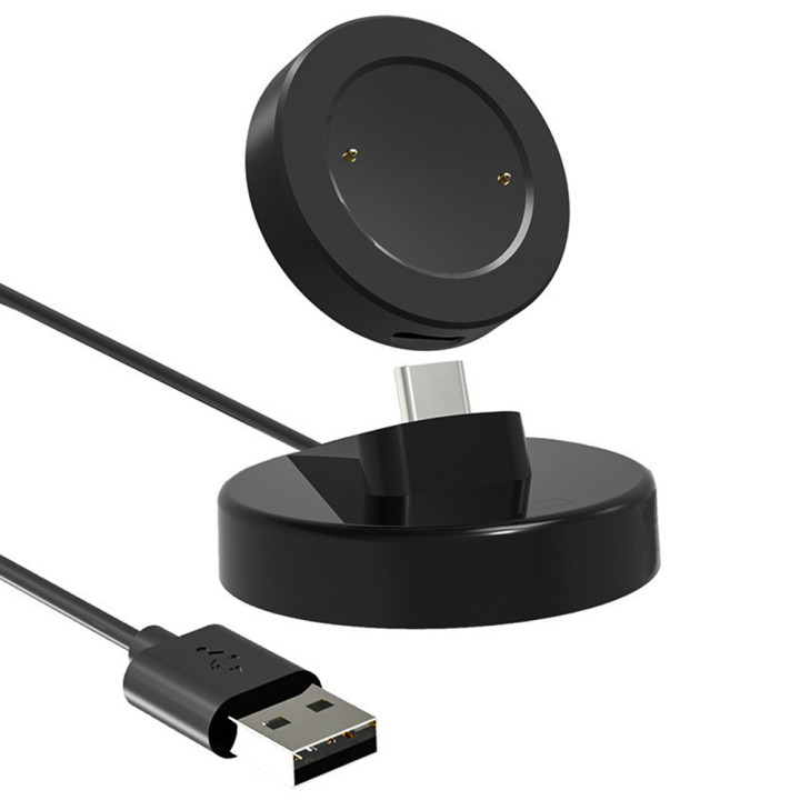 Зарядное устройство (док-станция с кабелем) для смартчасов Honor Watch 5 / 4 / GS4 / GS 3 1m, Black