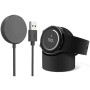 Зарядное устройство с силиконовой подставкой для смарт-часов Samsung Galaxy Watch 6 / 6 Classic / Watch 7 / FE, Black