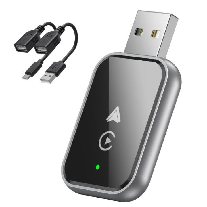 Беспроводной адаптер в автомобиль Carplay для IOS / Android, Black