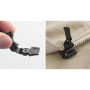Набор бегунков Zipper Fix для ремонта молний разных размеров S / M / L для одежды, сумок или обуви