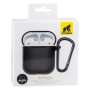 Чехол-футляр Gorilla Silicone Case 1/2 для наушников Apple Airpods + Carabin