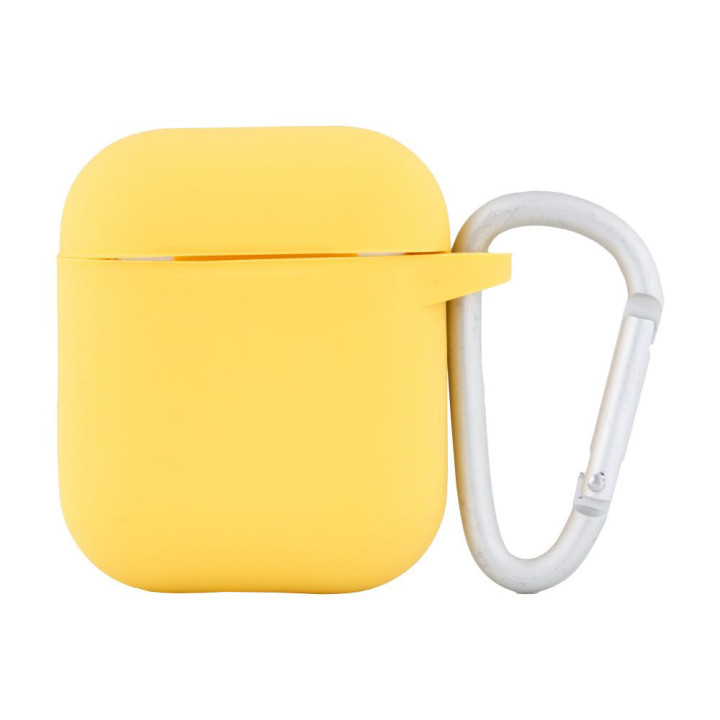 Чехол-футляр Gorilla Silicone Case 1/2 для наушников Apple Airpods + Carabin