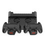 Универсальная док – станция DOBE TP4-0406 для PS4/PS4 Slim/PS4 Pro с охлаждением, Black