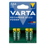 Аккумуляторные батарейки Varta Recharge Accu Power 1000mAh NiMH AAA HR03 1.2V, Green / Блистер 4шт