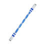 Двухсторонняя антистресс палочка Spiral с LED подсветкой для Pen spinning (пенспиннинга) синий