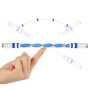 Двухсторонняя антистресс палочка Spiral с LED подсветкой для Pen spinning (пенспиннинга) синий
