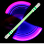 Двухсторонняя антистресс палочка Spiral с LED подсветкой для Pen spinning (пенспиннинга) синий