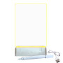 Световая акриловая лампа-ночник Manvayo для записей с USB шнуром и ручкой, White