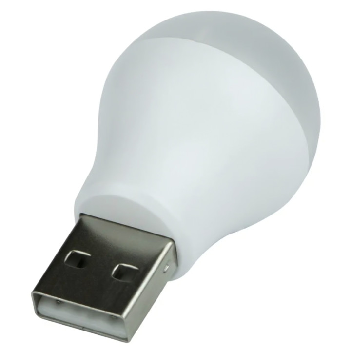 Портативная USB лампочка 0.66W 5V, White