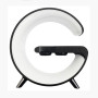 Многофункциональная лампа ночник Smart Light Sound Machine 5 в 1 с беспроводной зарядкой 15W и Bluetooth колонкой 3W, Black