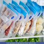 Многоразовые пищевые пакеты для вакууматора 20*21 см (для вакуумирования и хранения продуктов) 5 шт с клапаном, Transparent