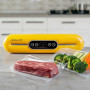 Бытовой вакууматор с дисплеем Vacuum Sealer ZKFK-006 90W (10 пакетов в подарок), Yellow