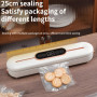 Бытовой вакууматор с дисплеем Vacuum Sealer ZKFK-006 90W (10 пакетов в подарок), White