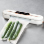 Бытовой вакууматор с дисплеем Vacuum Sealer ZKFK-006 90W (10 пакетов в подарок), White