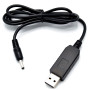 Кабель USB - DC-3.5*1.35мм 9V 1 м, Black