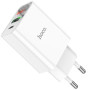 Мережевий зарядний пристрій Hoco C100A PD20W / QC3.0  digital display, White