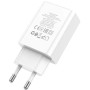Мережевий зарядний пристрій Hoco C100A PD20W / QC3.0  digital display, White
