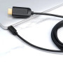 Кабель - адаптер Vention Type-C - HDMI 2m CGUBH, Black