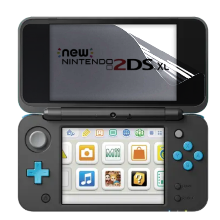 Противоударная гидрогелевая пленка Hydrogel Film для игровой приставки Nintendo New 2Ds XL (Big), Transparent