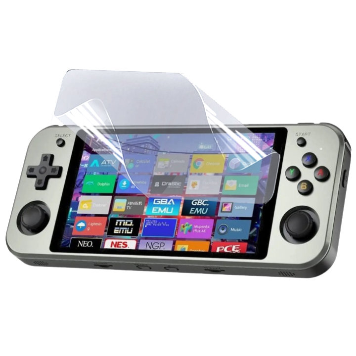 Противоударная гидрогелевая пленка Hydrogel Film для игровой приставки Anbernic rg552 (129.55х76.88), Transparent