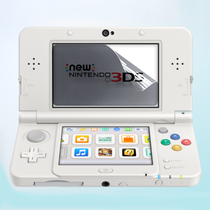 Противоударная гидрогелевая пленка Hydrogel Film для игровой приставки Nintendo New 3Ds, Transparent