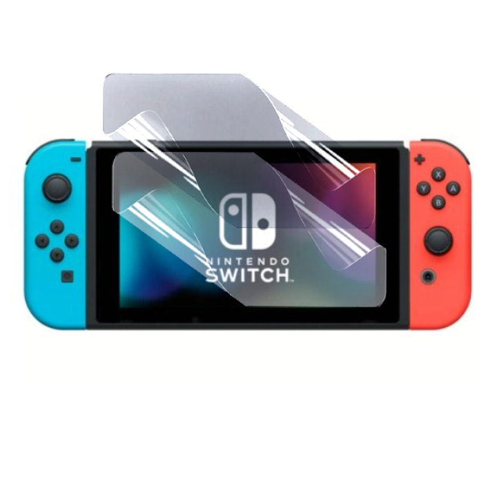 Противоударная гидрогелевая пленка Hydrogel Film для игровой приставки Nintendo Switch V2 (94.30x163.95), Transparent